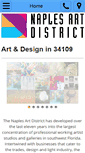 Mobile Screenshot of naplesartdistrict.com