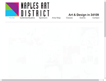 Tablet Screenshot of naplesartdistrict.com